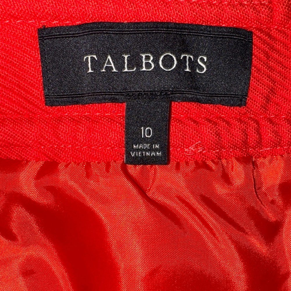 Orange Talbots Women's Pencil Skirt Size 10 - Picture 8 of 10